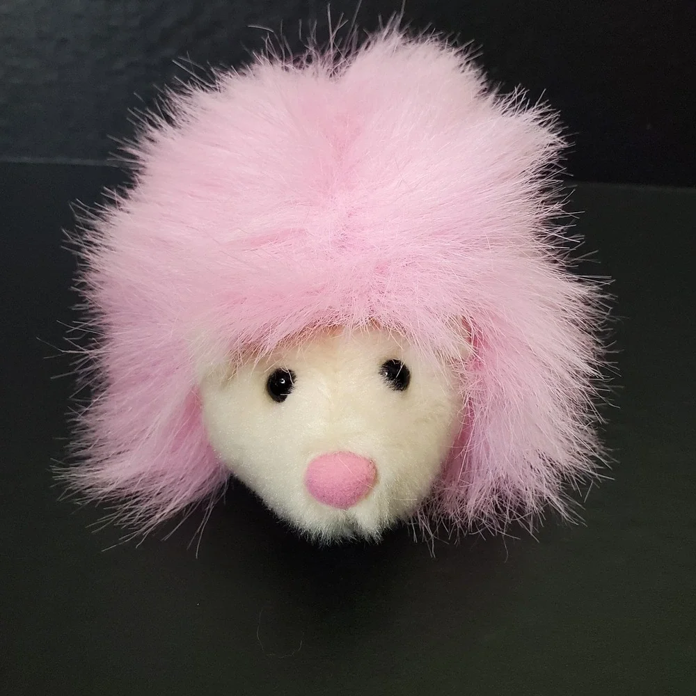 Aurora Flopsie Pink Hedgehog,  Lavender Purple Stegosaurus Dinosaur‎ Plush Lot